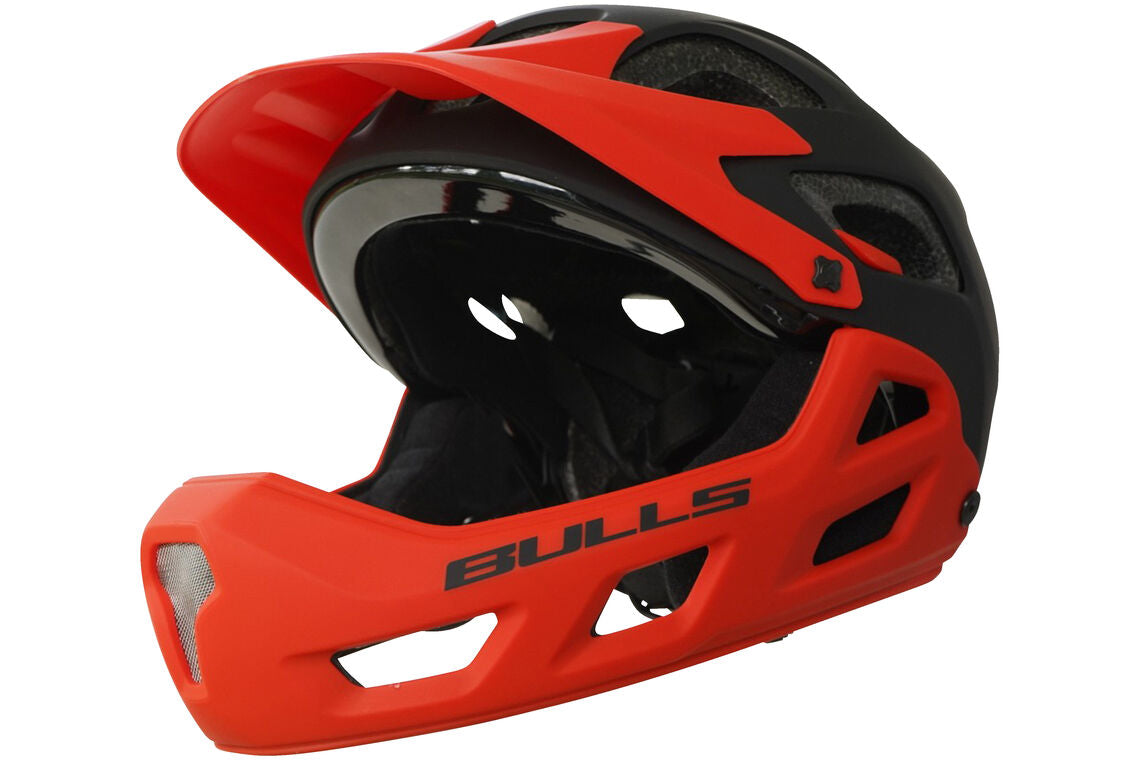 bulls fahrradhelm mit kinnschutz BULLS Bulls Helm Whistler CG black/red 52-56cm Whistler CG – Bike Arena Oltmanns GmbH
