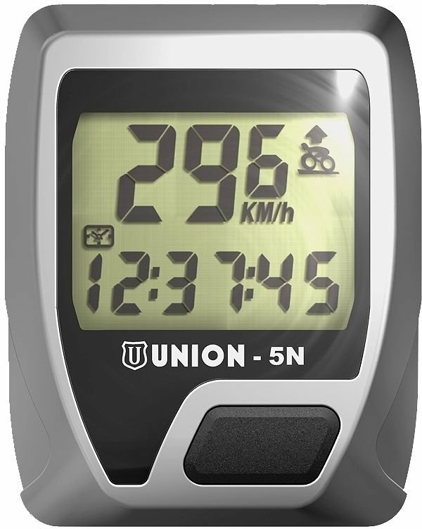 Union Fahrradcomputer 5 Funktionen kabelgebunden