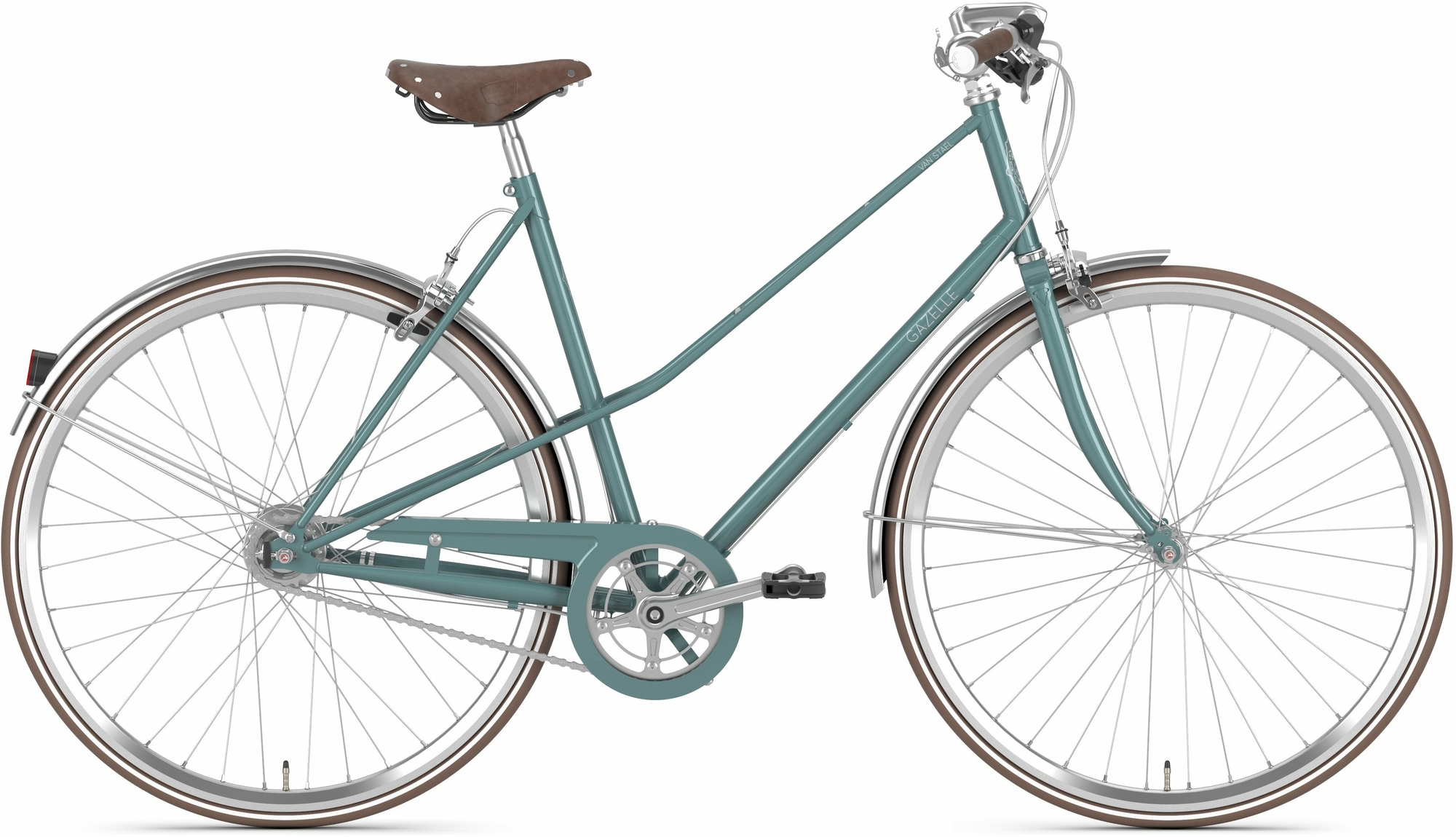 Gazelle VAN STAEL V7, 7 Gang Nabenschaltung, Damenfahrrad, Tiefeinsteiger, Modell 2024, 28 Zoll